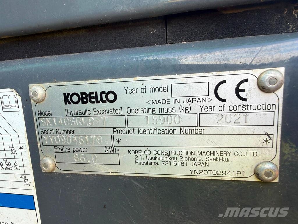 Kobelco SK140LC-7 Escavadeiras de esteiras
