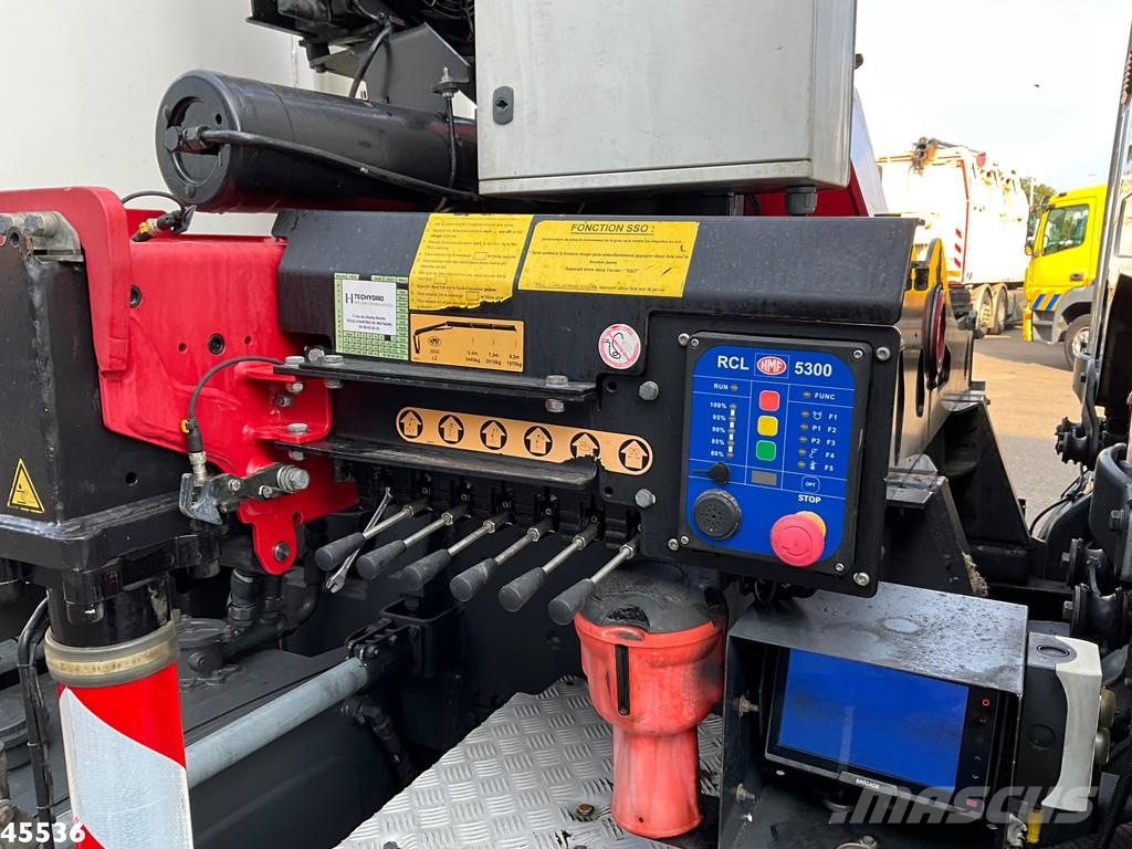 Scania P 340 Euro 6 CNG HMF 25 Tonmeter laadkraan Kiper tovornjaki