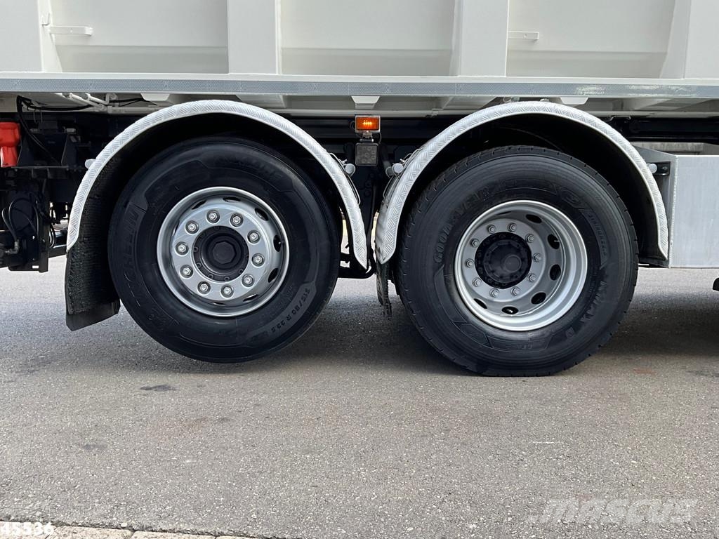 Scania P 340 Euro 6 CNG HMF 25 Tonmeter laadkraan Kiper tovornjaki