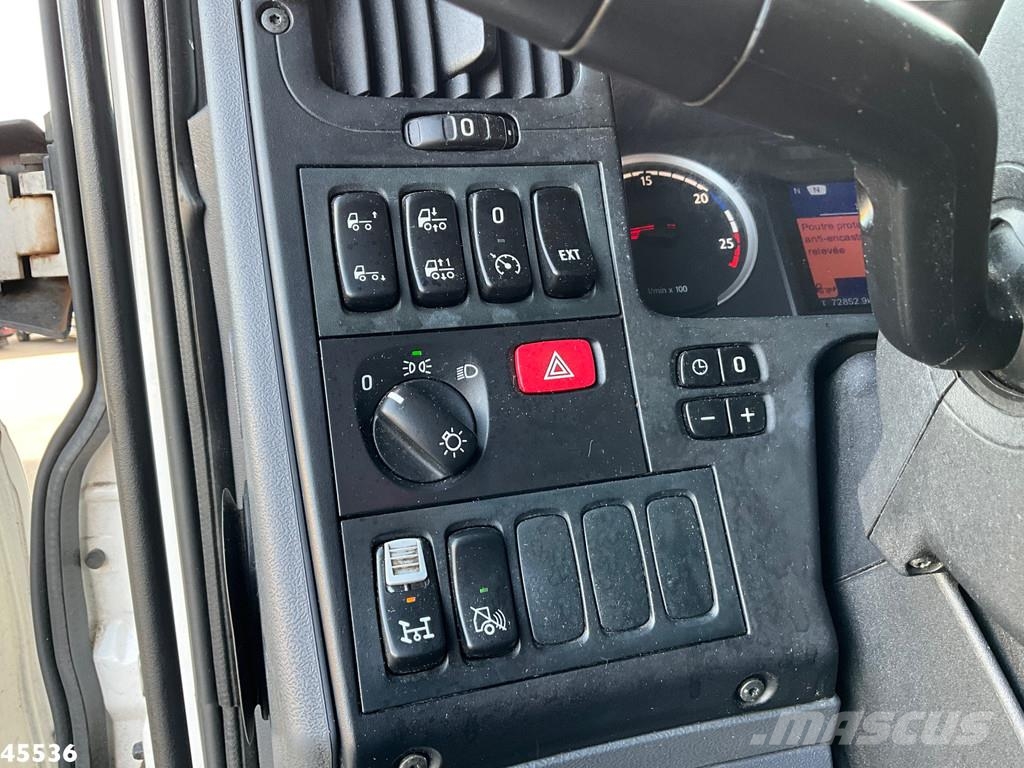 Scania P 340 Euro 6 CNG HMF 25 Tonmeter laadkraan Kiper tovornjaki