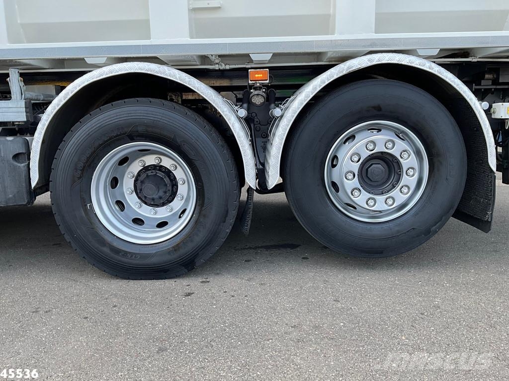 Scania P 340 Euro 6 CNG HMF 25 Tonmeter laadkraan Kiper tovornjaki