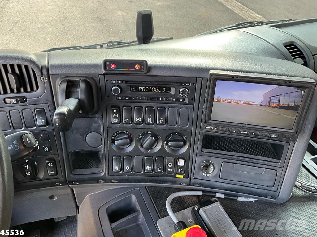 Scania P 340 Euro 6 CNG HMF 25 Tonmeter laadkraan Kiper tovornjaki