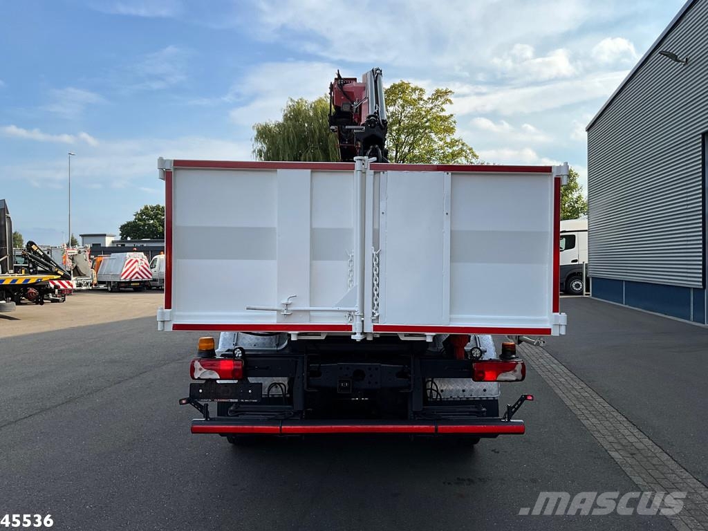 Scania P 340 Euro 6 CNG HMF 25 Tonmeter laadkraan Kiper tovornjaki