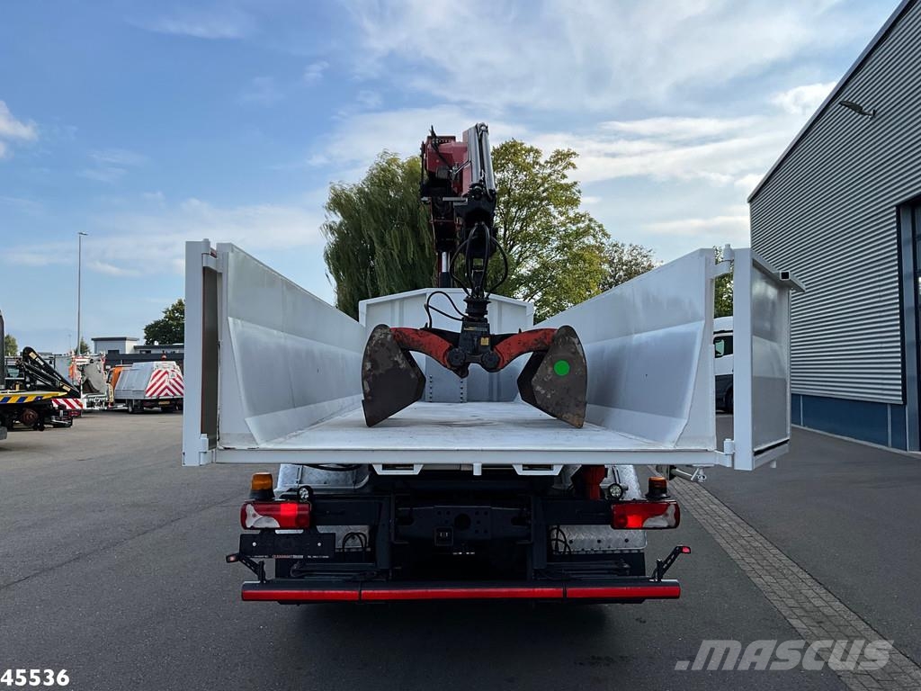 Scania P 340 Euro 6 CNG HMF 25 Tonmeter laadkraan Kiper tovornjaki