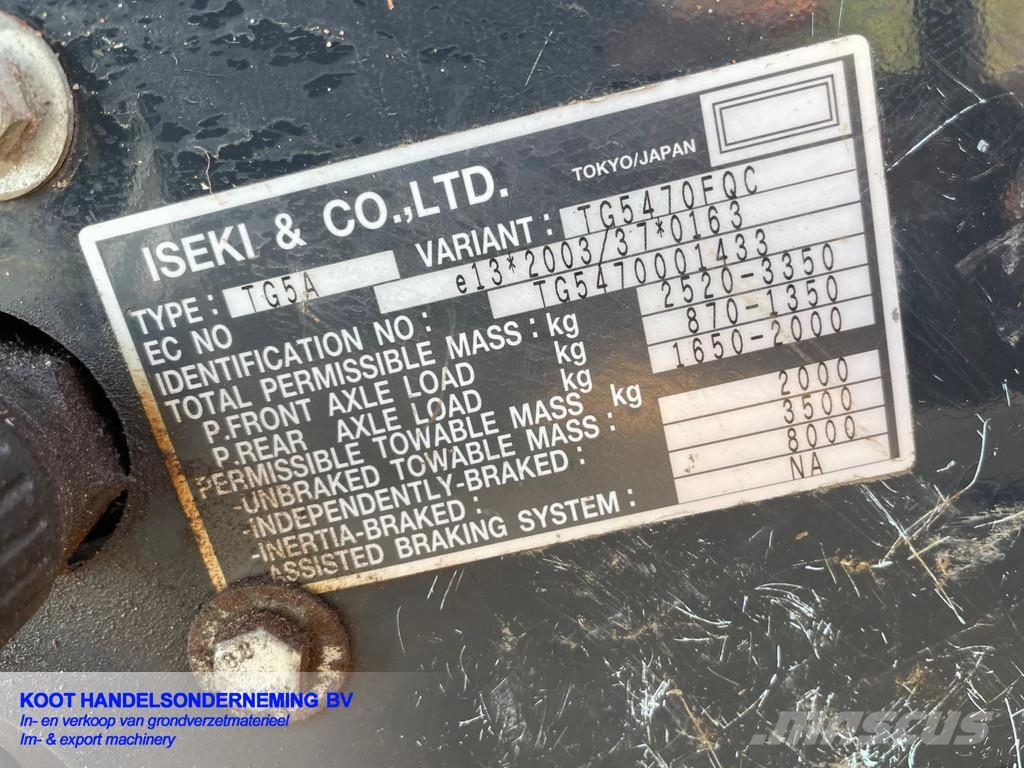 Iseki TG5470 TG5470 Ex Gemeente! Others