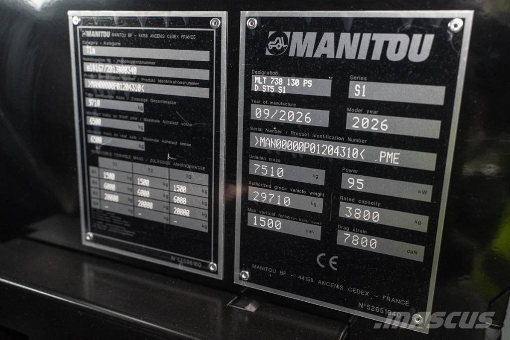 Manitou MLT 738 Teleskopiniai krautuvai žemės ūkiui