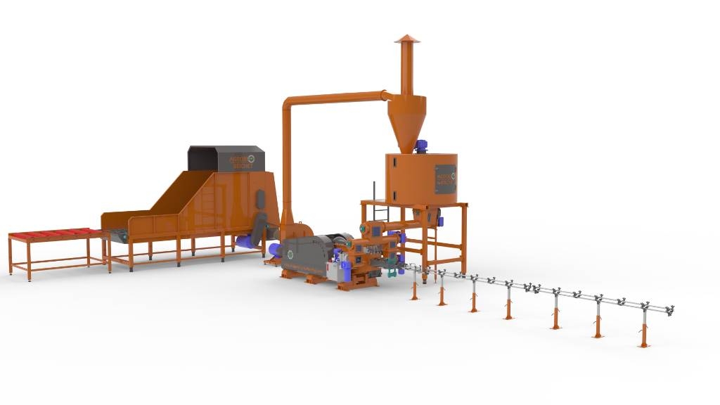 Straw Briquetting Line LBBP-600 - Briquetting Technology Sonstige Landmaschinen
