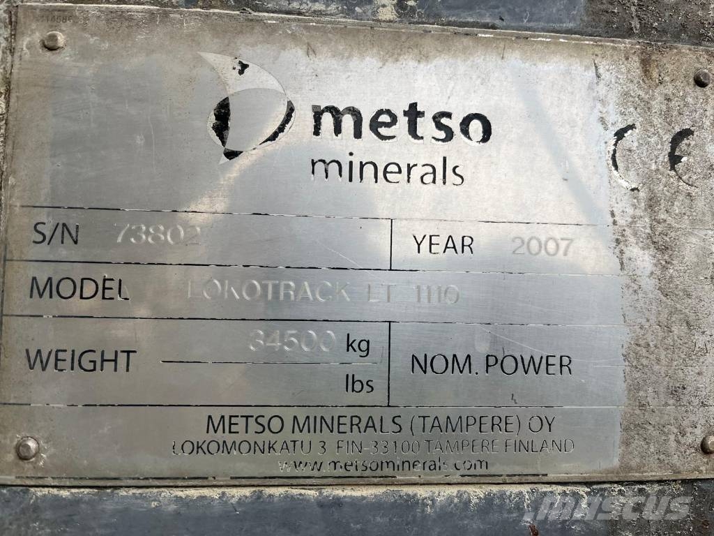 Metso Kruszarka Udarowa Lokotrack LT1110 Drobilice