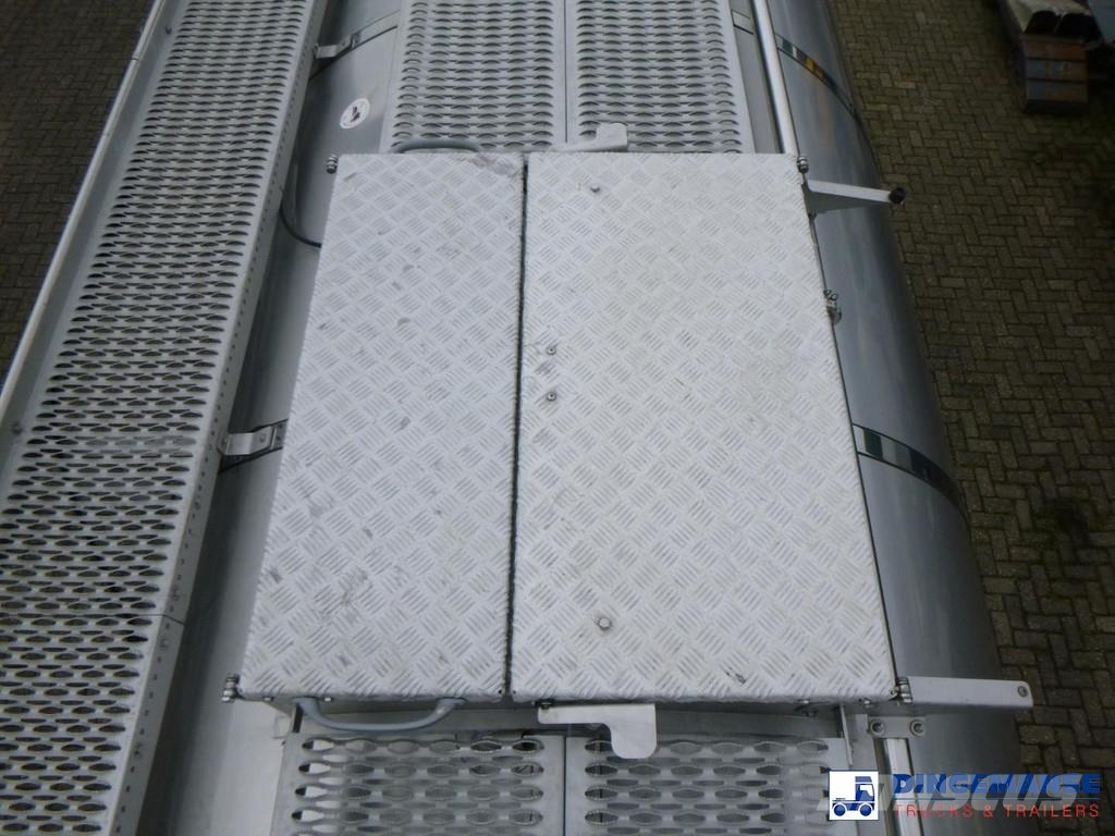 Van Hool Food tank inox 36 m3 / 4 comp + pump Tanktrailer