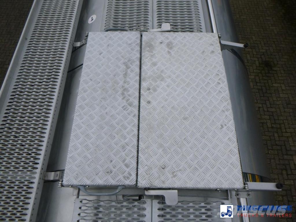 Van Hool Food tank inox 36 m3 / 4 comp + pump Tanktrailer