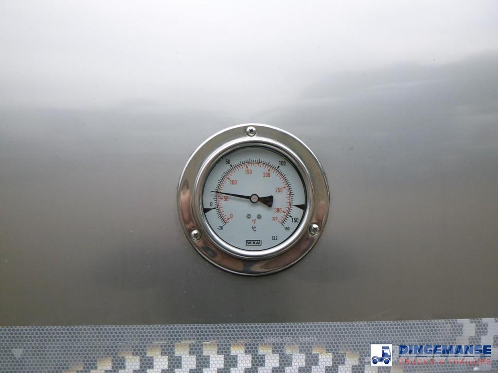 Van Hool Food tank inox 36 m3 / 4 comp + pump Tanktrailer