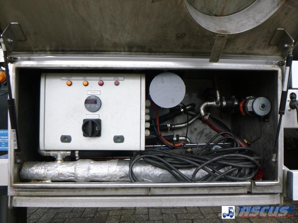 Van Hool Food tank inox 36 m3 / 4 comp + pump Tanktrailer