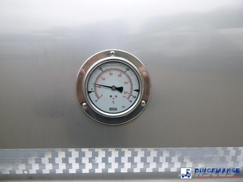 Van Hool Food tank inox 36 m3 / 4 comp + pump Tanktrailer