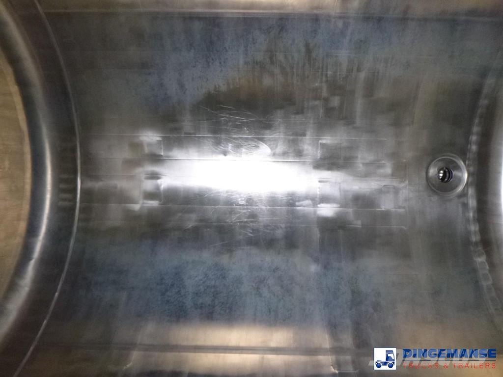 Van Hool Food tank inox 36 m3 / 4 comp + pump Tanktrailer