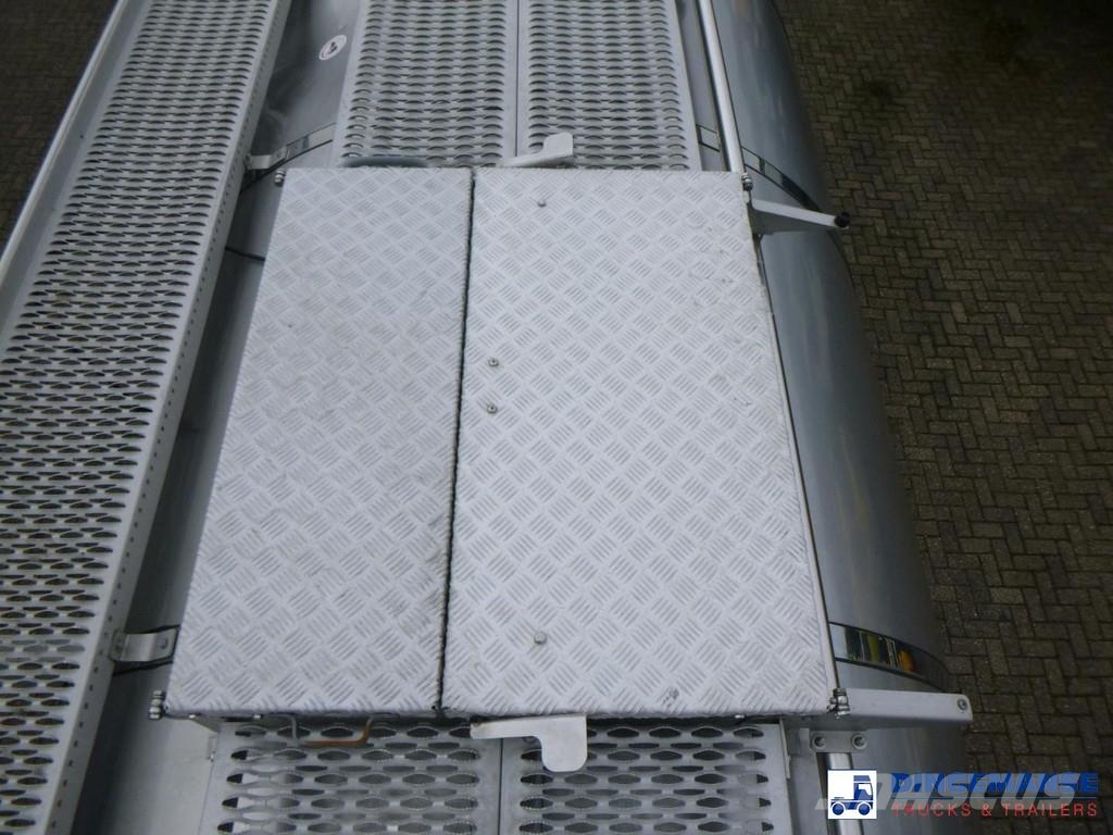 Van Hool Food tank inox 36 m3 / 4 comp + pump Tanktrailer