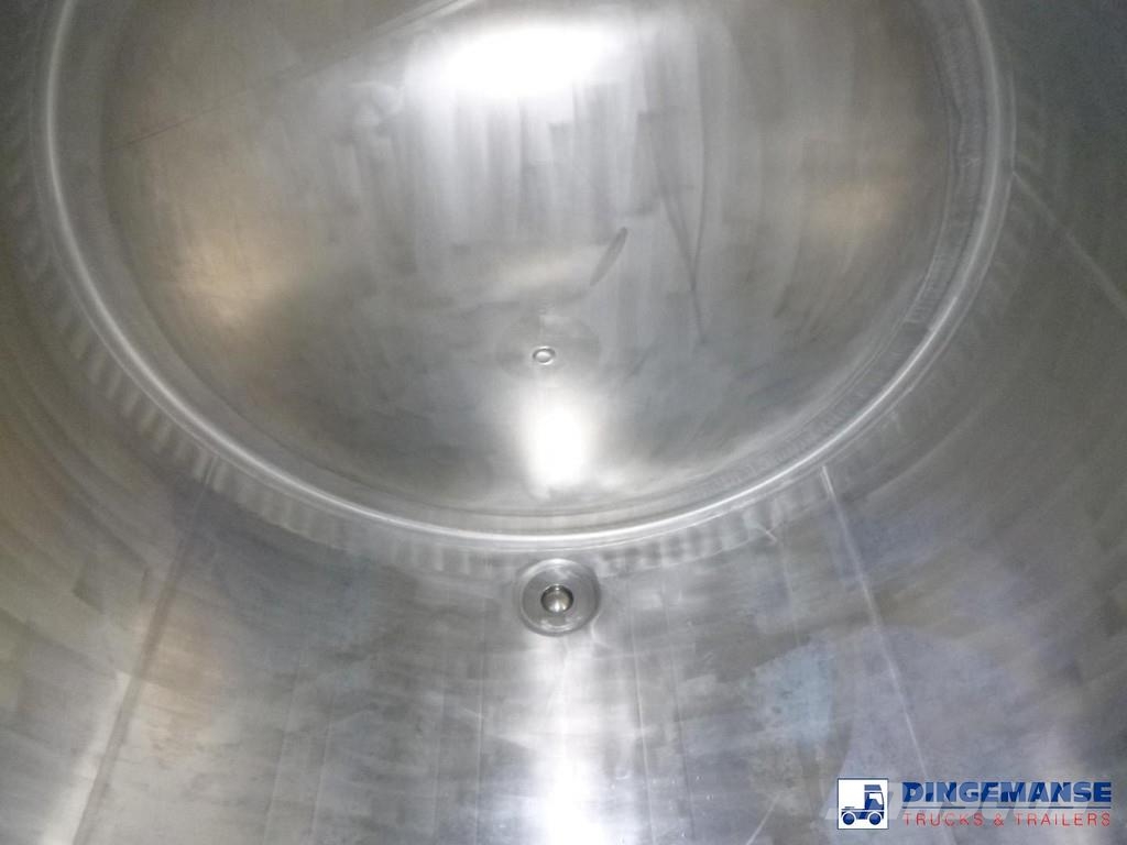 Van Hool Food tank inox 36 m3 / 4 comp + pump Tanktrailer