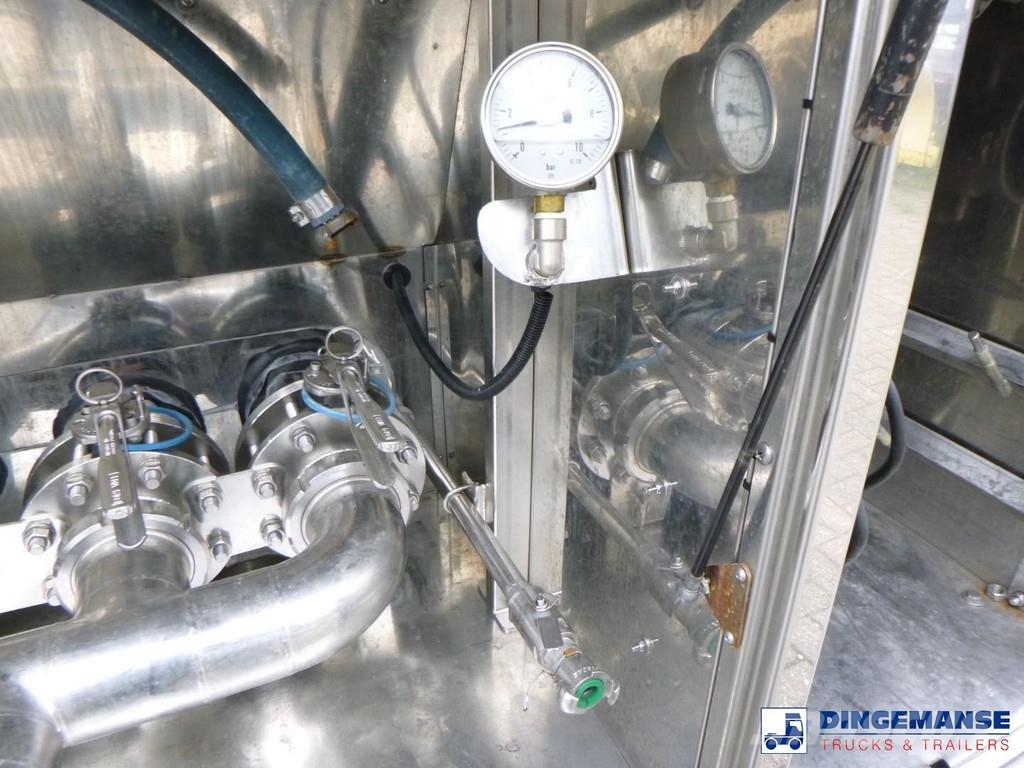 Van Hool Food tank inox 36 m3 / 4 comp + pump Tanktrailer