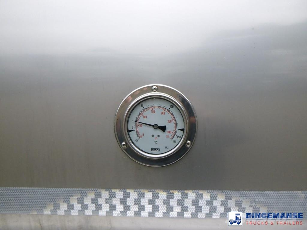 Van Hool Food tank inox 36 m3 / 4 comp + pump Tanktrailer