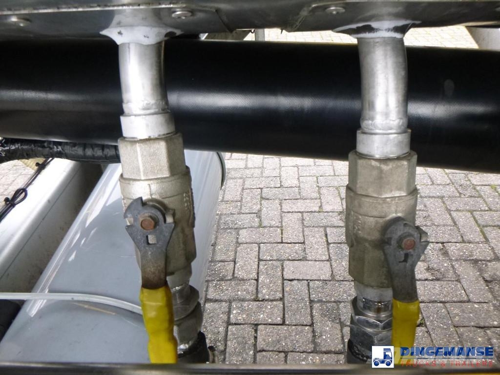 Van Hool Food tank inox 36 m3 / 4 comp + pump Tanktrailer