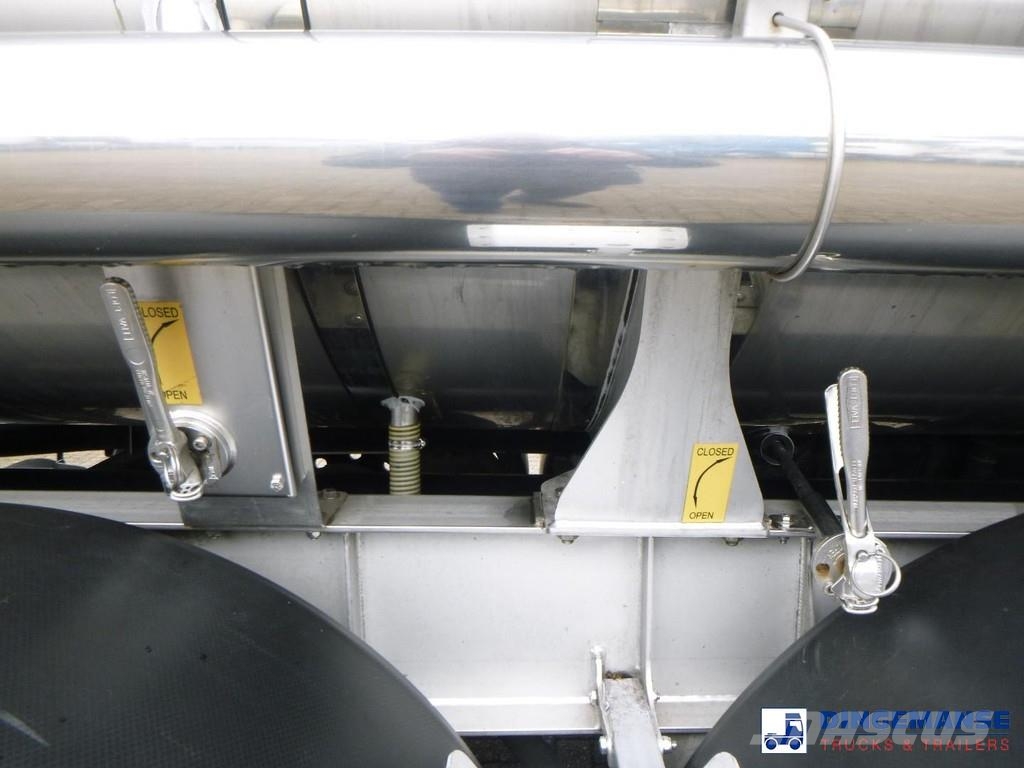 Van Hool Food tank inox 36 m3 / 4 comp + pump Tanktrailer