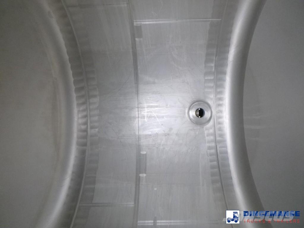 Van Hool Food tank inox 36 m3 / 4 comp + pump Tanktrailer