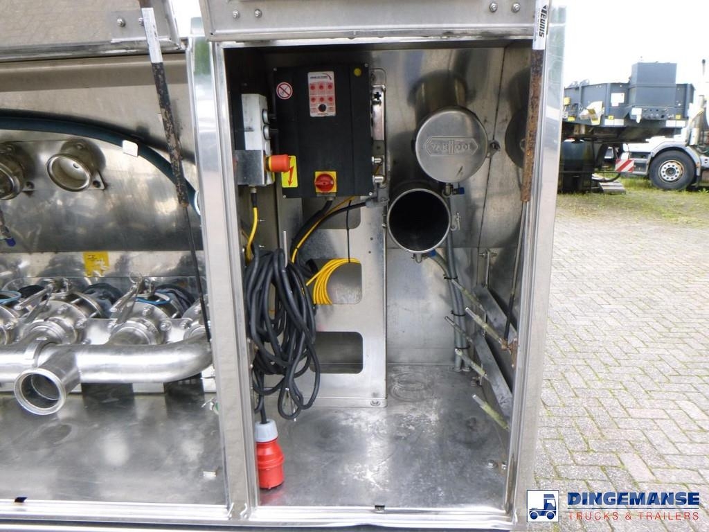 Van Hool Food tank inox 36 m3 / 4 comp + pump Tanktrailer
