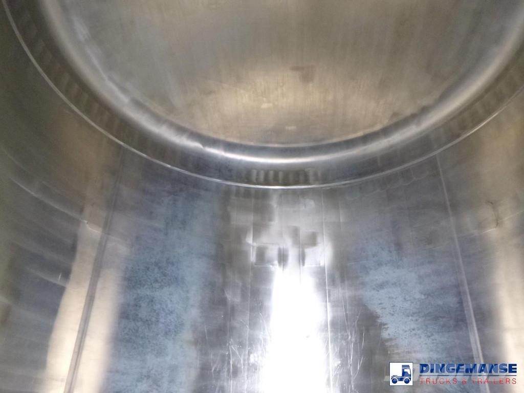 Van Hool Food tank inox 36 m3 / 4 comp + pump Tanktrailer