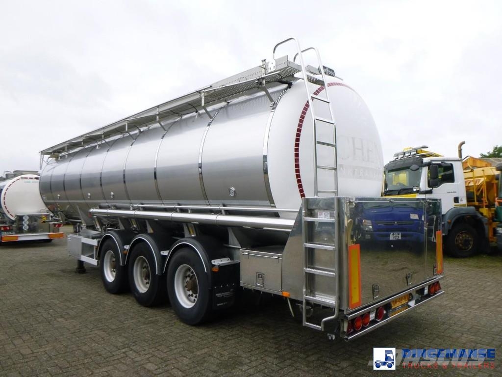 Van Hool Food tank inox 36 m3 / 4 comp + pump Tanktrailer