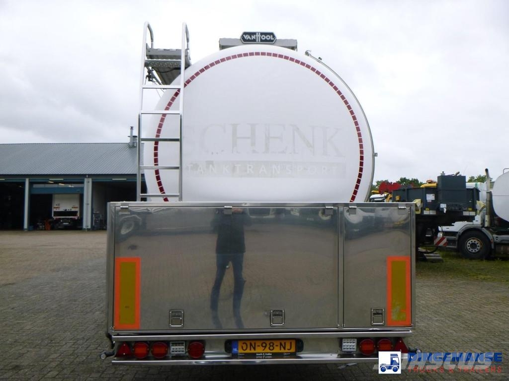 Van Hool Food tank inox 36 m3 / 4 comp + pump Tanktrailer