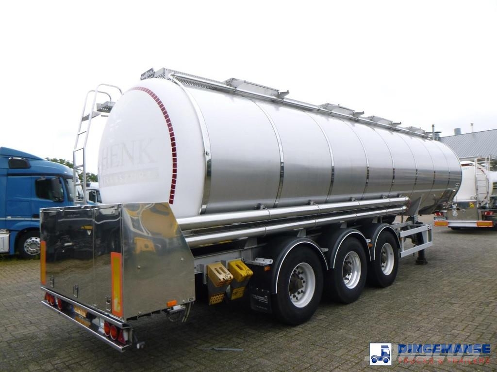 Van Hool Food tank inox 36 m3 / 4 comp + pump Tanktrailer
