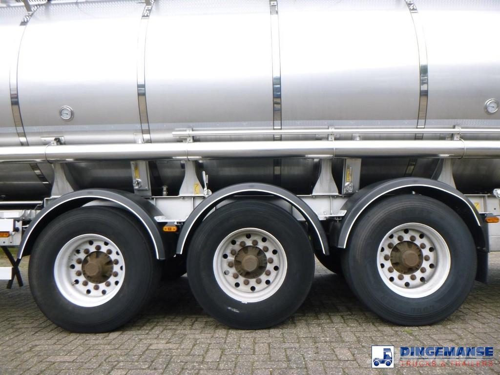 Van Hool Food tank inox 36 m3 / 4 comp + pump Tanktrailer