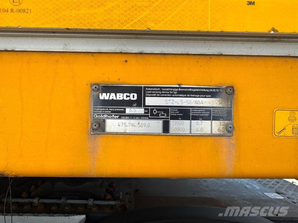 Goldhofer STZ-L5-50/80A 8,1M EXTENDABLE + 5 AXLE STEERING + Diepladers
