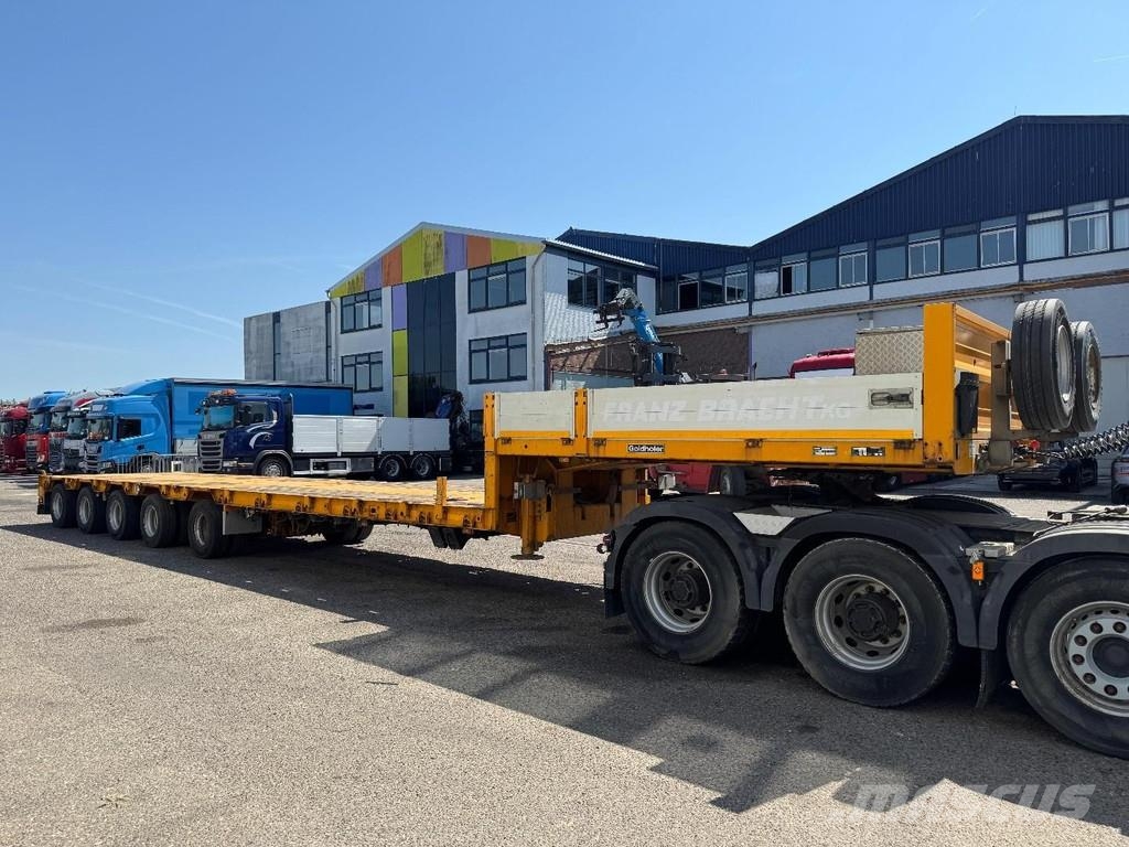 Goldhofer STZ-L5-50/80A 8,1M EXTENDABLE + 5 AXLE STEERING + Diepladers