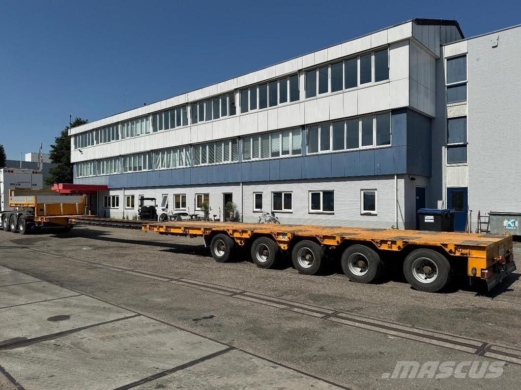 Goldhofer STZ-L5-50/80A 8,1M EXTENDABLE + 5 AXLE STEERING + Diepladers