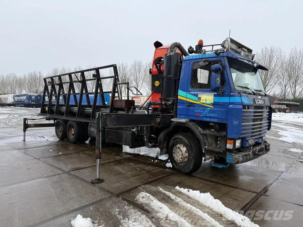 Scania P113-360 + PALFINGER PK 60002 + REMOTE CONTROL Camiones de cama baja