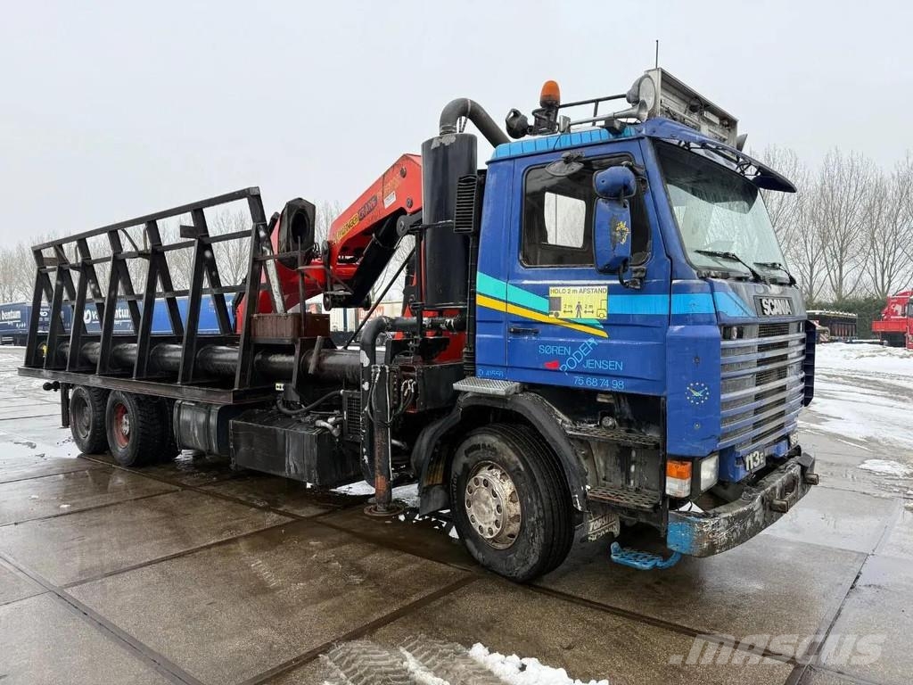Scania P113-360 + PALFINGER PK 60002 + REMOTE CONTROL Camiones de cama baja