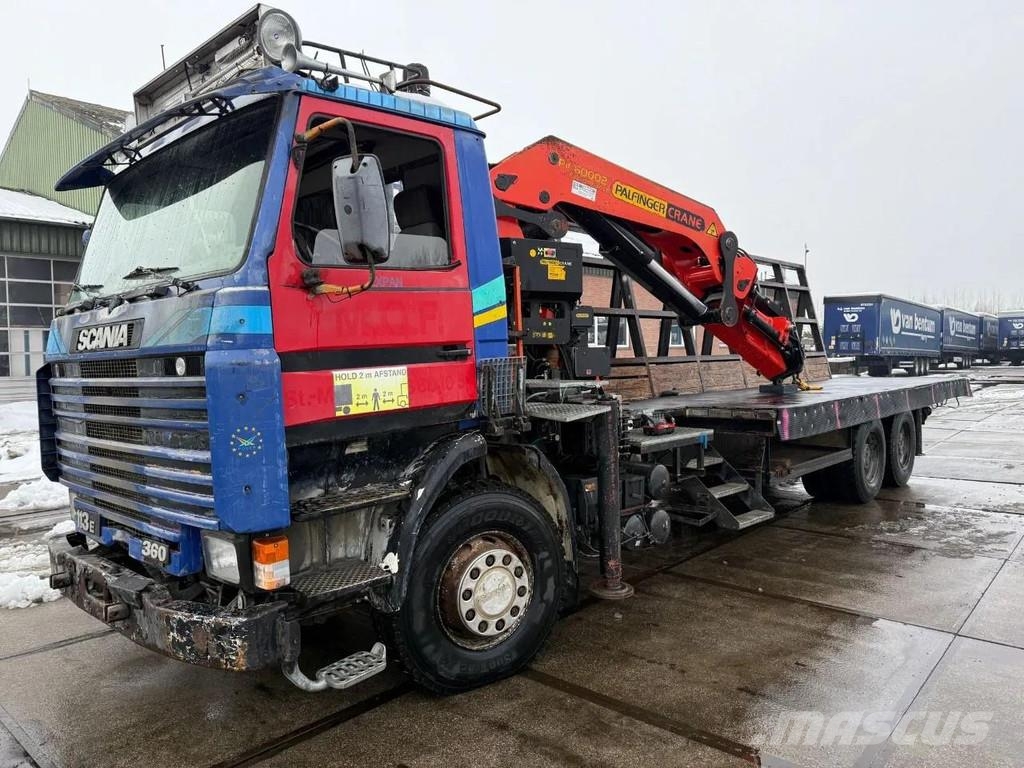 Scania P113-360 + PALFINGER PK 60002 + REMOTE CONTROL Camiones de cama baja