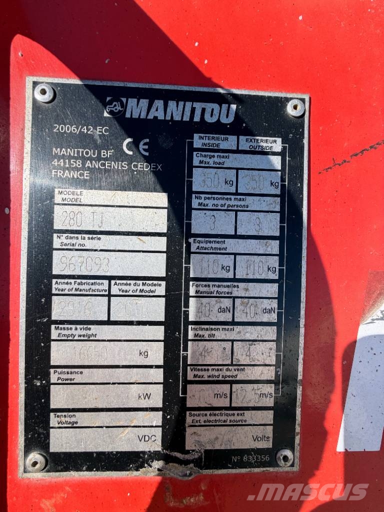 Manitou 280 TJ Knikarmhoogwerkers