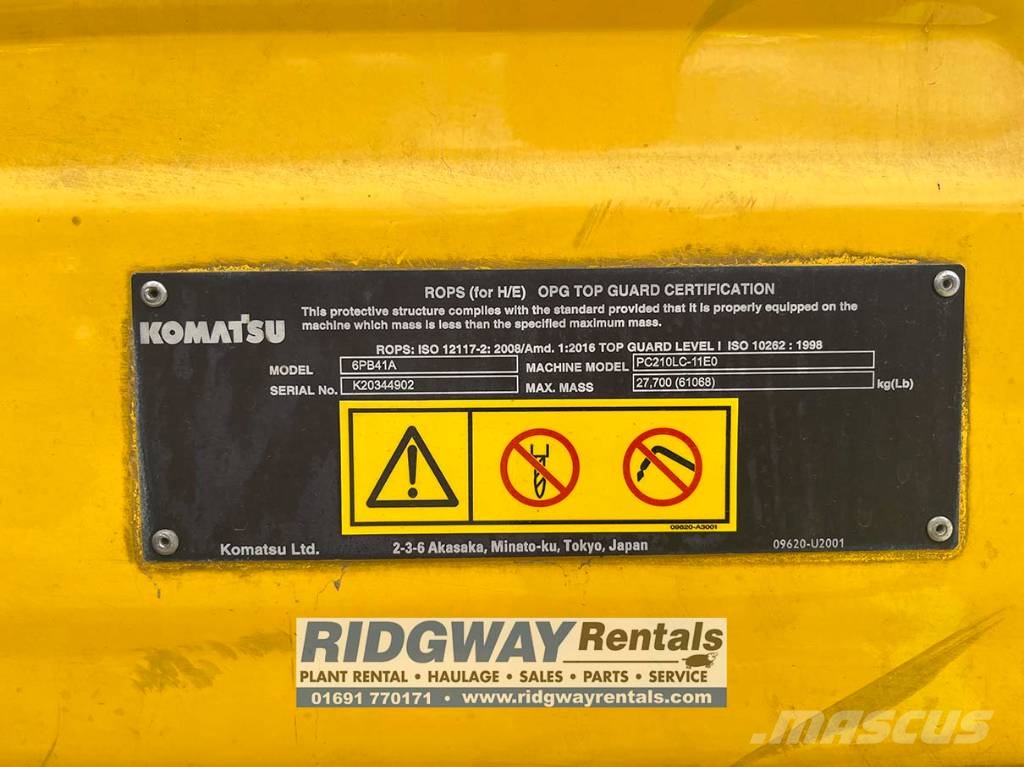 Komatsu PC 210 LC-11 Koparki przeładunkowe