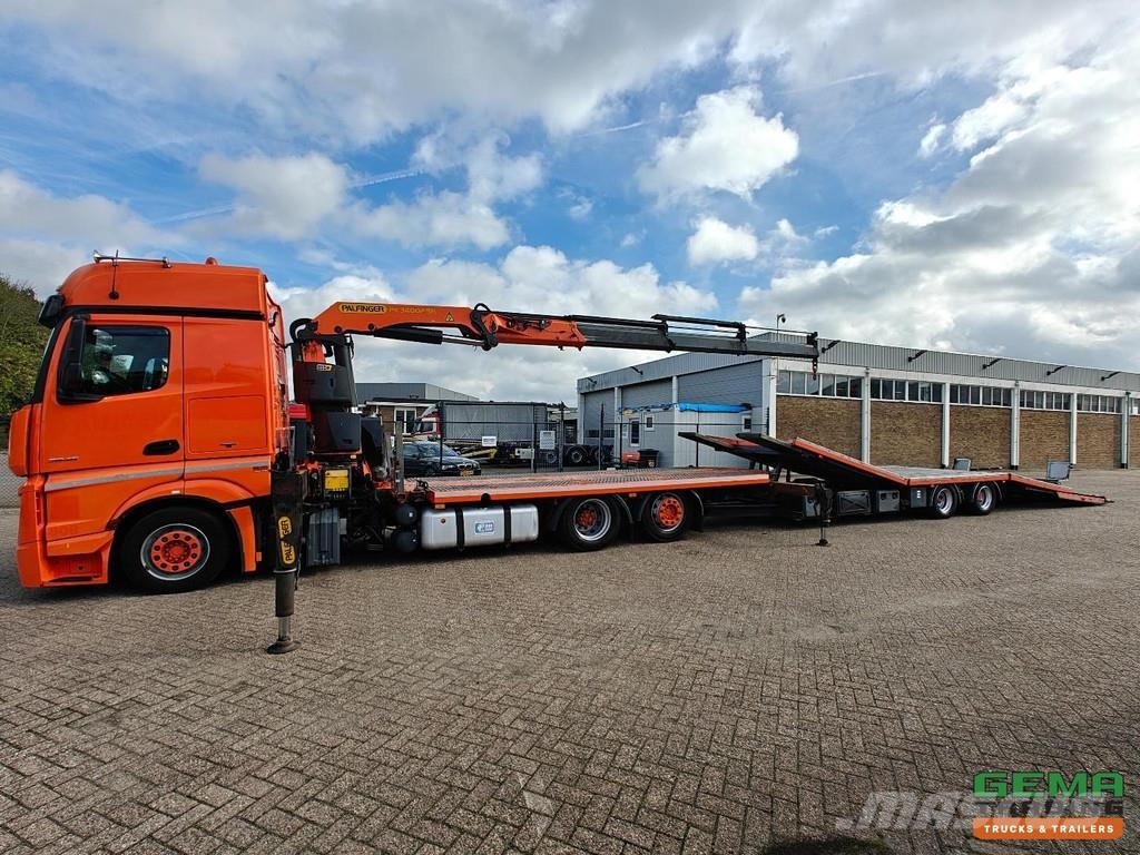 Mercedes-Benz Actros 2645 6x2 BigSpace Euro6A + Mersch FM180 Tra Autotransportere / Knæklad