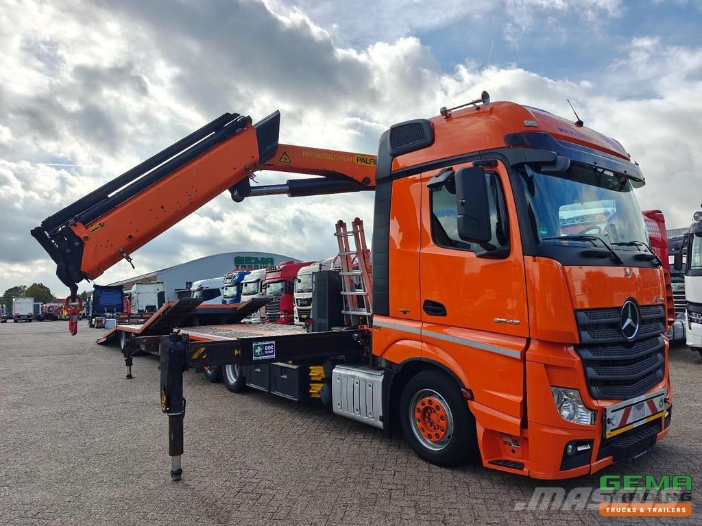 Mercedes-Benz Actros 2645 6x2 BigSpace Euro6A + Mersch FM180 Tra Autotransportere / Knæklad