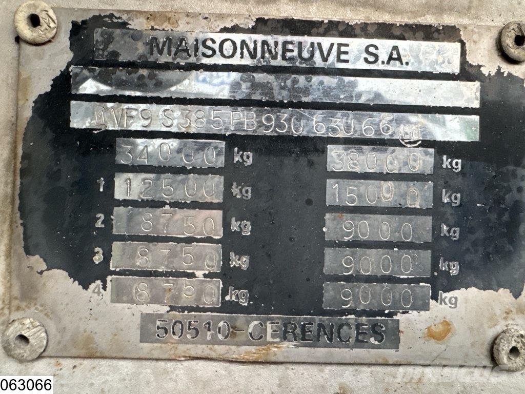 Maisonneuve Food 32.700 liter, 5 comp Tanker semi-trailers