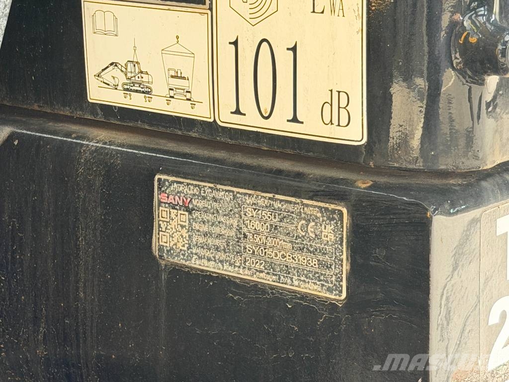 Sany SY 155 U Lánctalpas kotrók