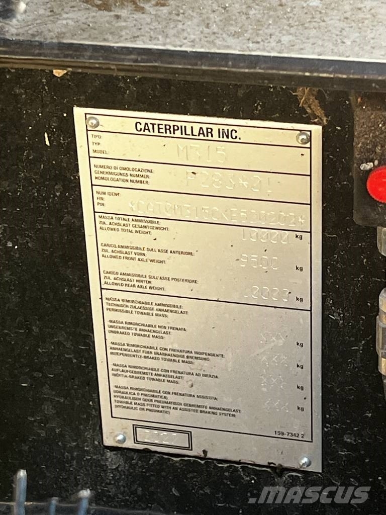 CAT M 315 轮式挖掘机