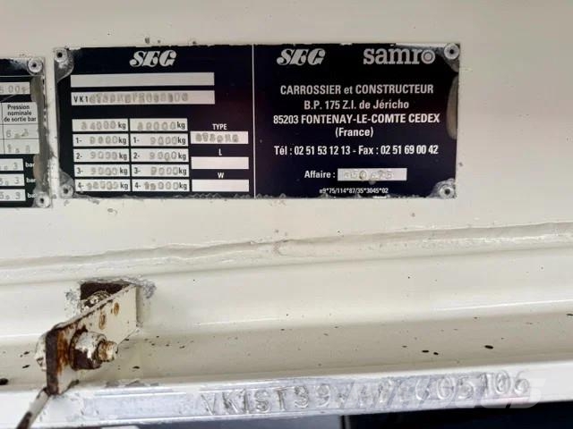 Samro ST39MH / Voll Alu / 65m³ Kiper poluprikolice