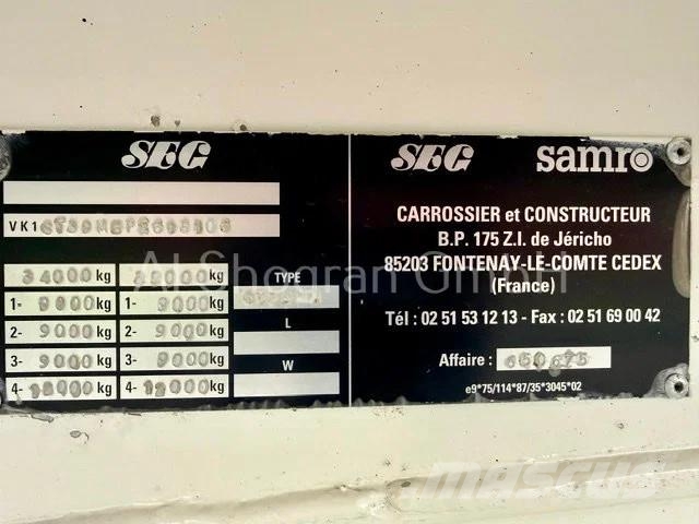 Samro ST39MH / Voll Alu / 65m³ Savivartės puspriekabės