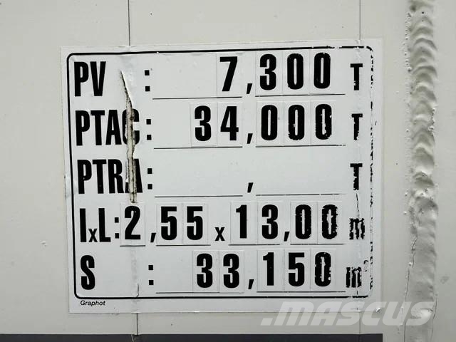 Samro ST39MH / Voll Alu / 65m³ Kiper poluprikolice