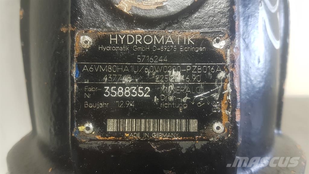 Hydromatik A6VM80HA1U/60W-Drive motor/Fahrmotor/Rijmotor 液压