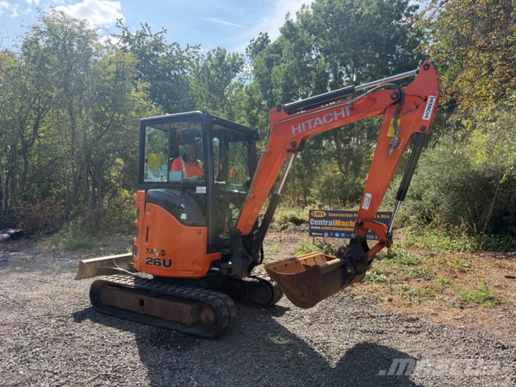 Hitachi ZX 26 U-5 A CR حفارات صغيرة أقل من 7 طن (حفارات صغيرة)