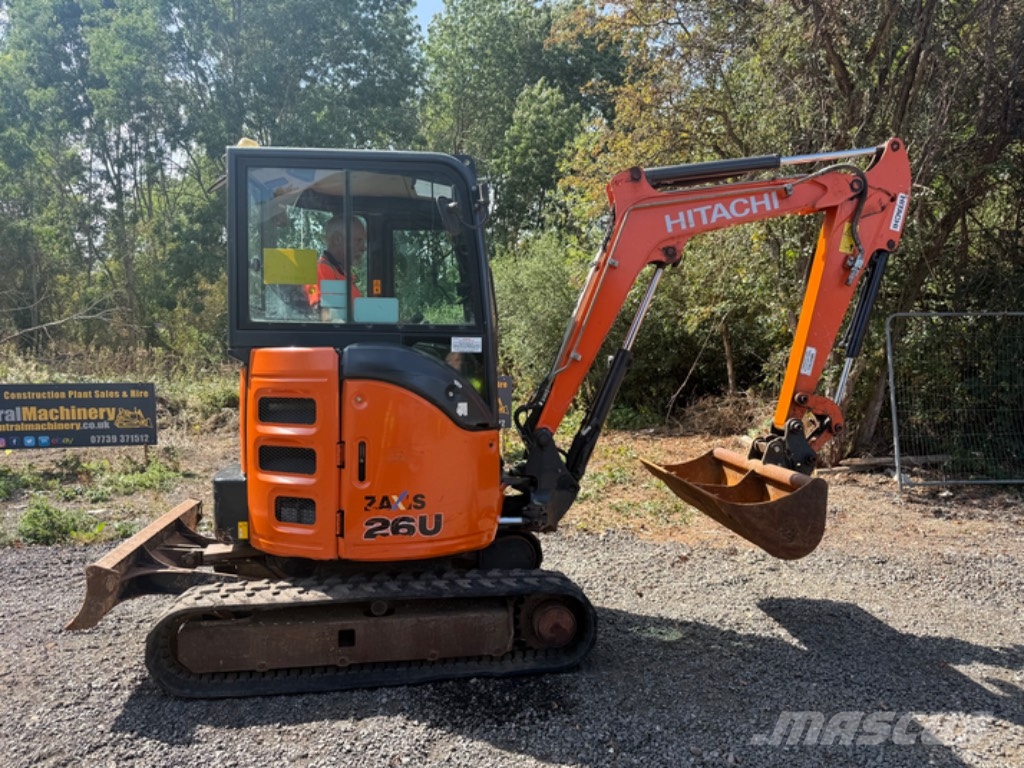 Hitachi ZX 26 U-5 A CR حفارات صغيرة أقل من 7 طن (حفارات صغيرة)